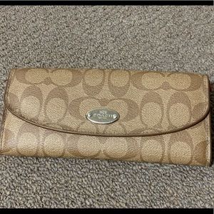 Coach Wallet - Tan and Orange